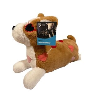 Humane World For Animals Valentine's Day Shaped Dog Pillow With Hearts